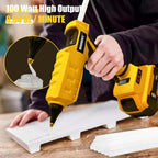 Pistola de pegamento sin cable para batería Dewalt 20V, pistola de pegamento caliente eléctrica portátil de tamaño completo de 100W de potencia eléctrica con temperatura digital ajustable