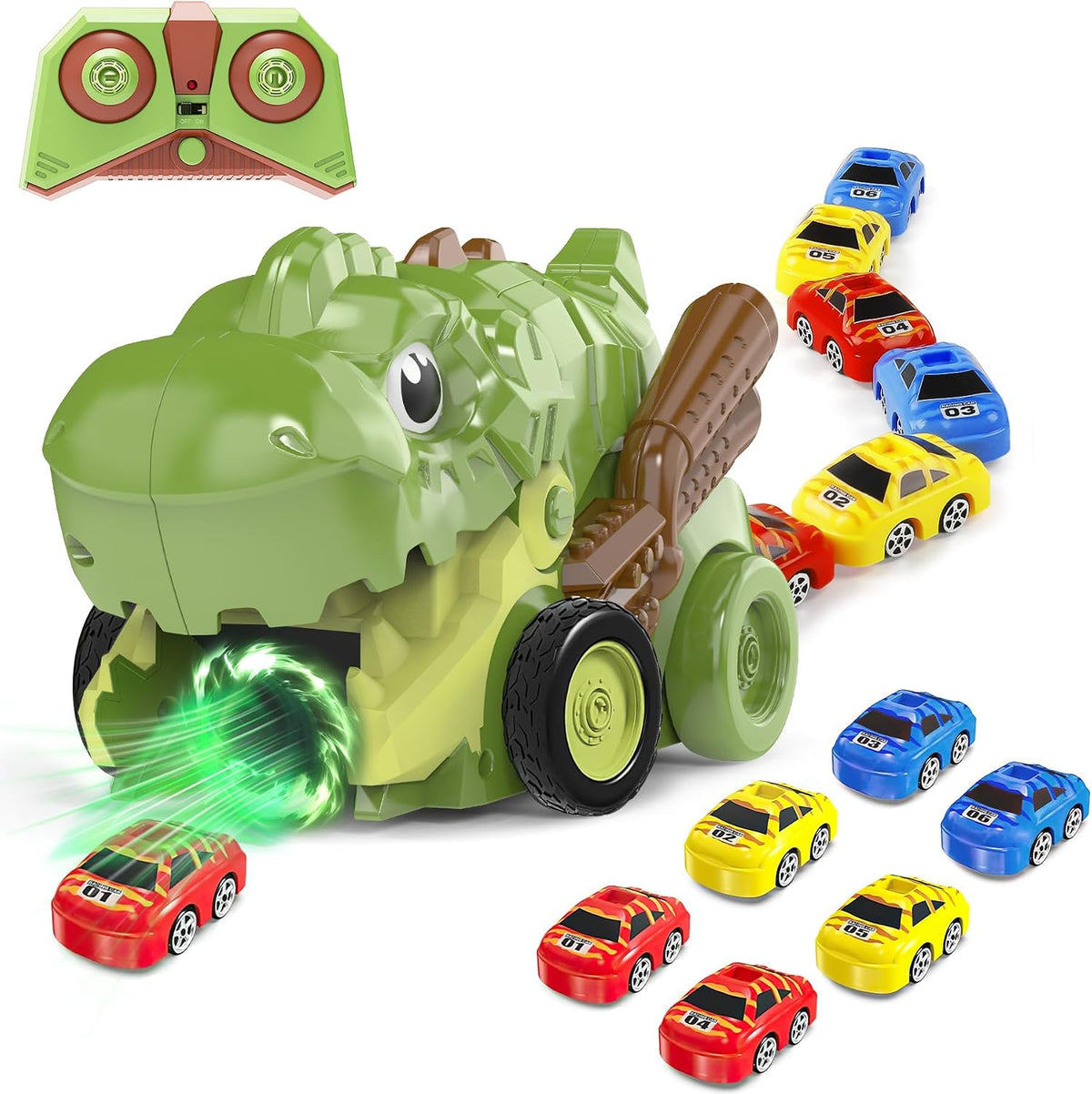 Juguetes para niños Monster Truck Toy Magnetic Remote Control Snake Chain