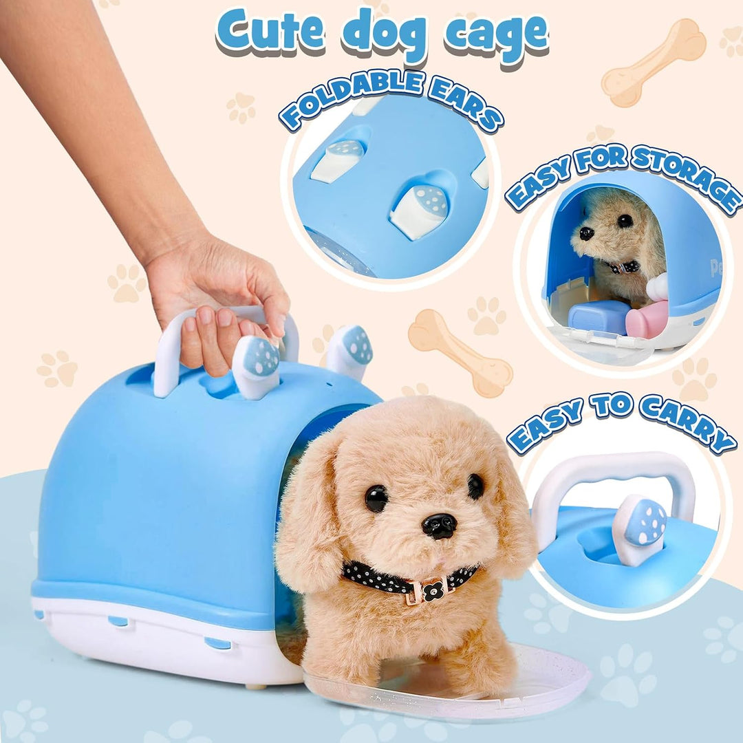 Cleboen 14 piezas de juguetes de perro robot para niños, niñas y ni...