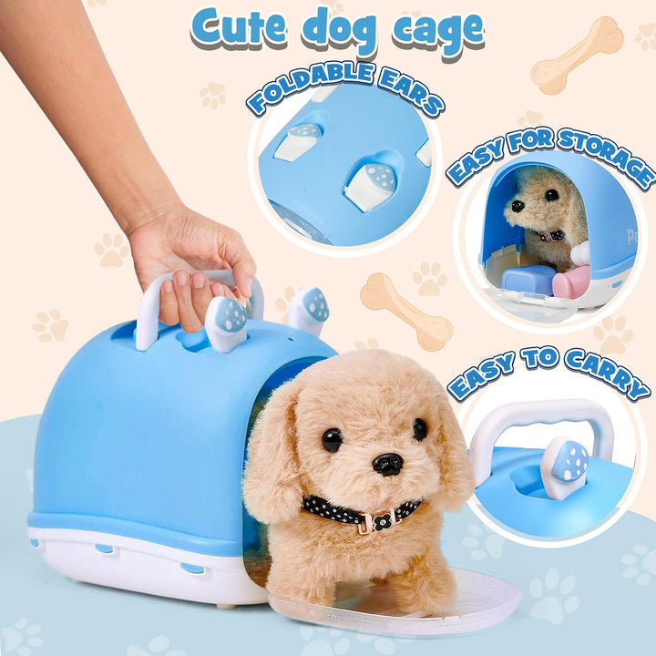 Cleboen 14 piezas de juguetes de perro robot para niños, niñas y ni...