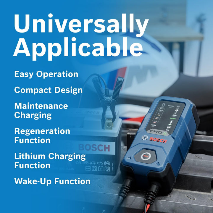 Bosch C40-Li: Cargador de batería de próxima generación de 5A 6V\/1...
