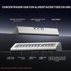 Gitfos, hub USB 3.2, alimentado
