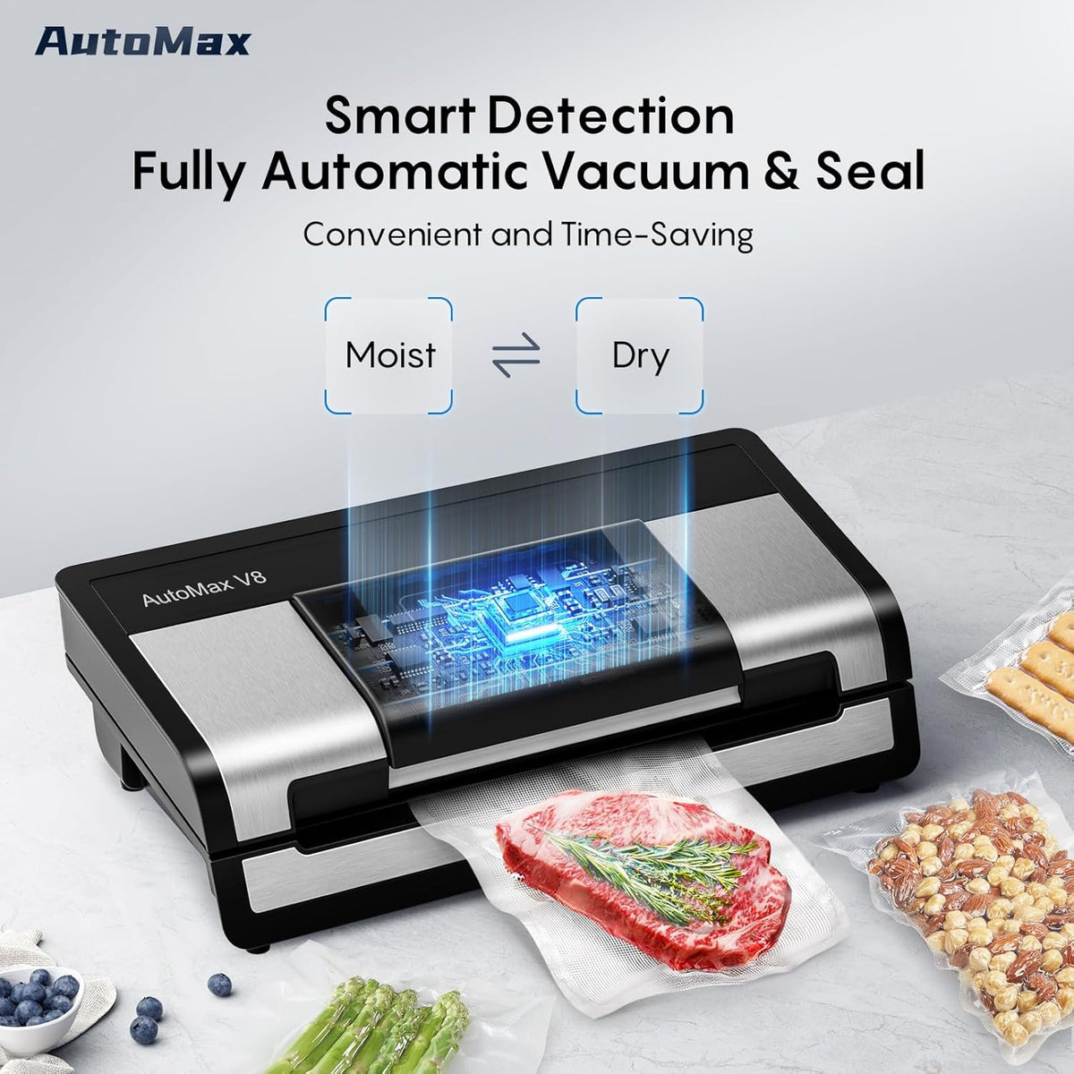 FRESKO Máquina automática del sellador al vacío de la comida 95Kpa
