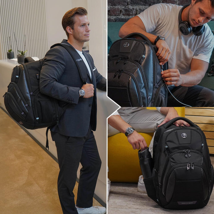 Mochila de diseño Swissdigital Circuit para hombres, Grande, Moderno