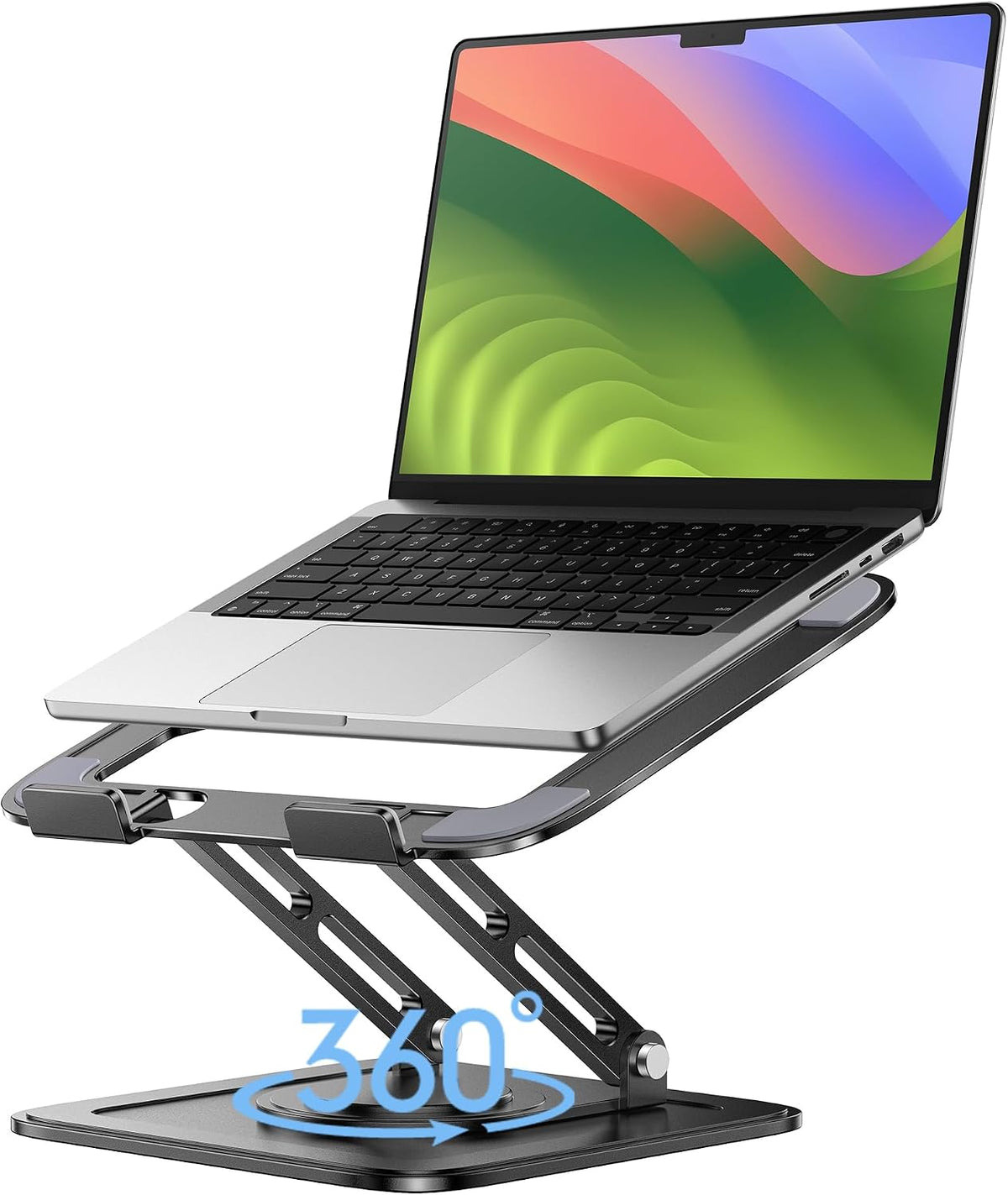LOXP Soporte ajustable para laptop, soporte para computadora con ba...