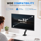 GRIFEMA Soporte de monitor de resorte de gas para 13-32", brazo de monitor