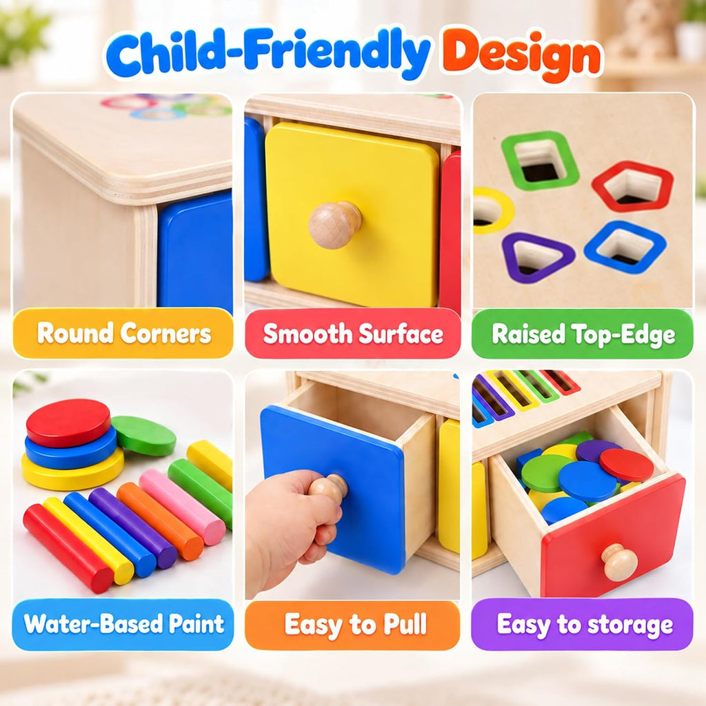 Juguetes Montessori para niños y niñas de 1, 2 y 3 años, juguete de
