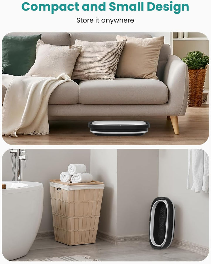 Nekteck Bañera plegable para remojar pies, baño de pies, remojo de...