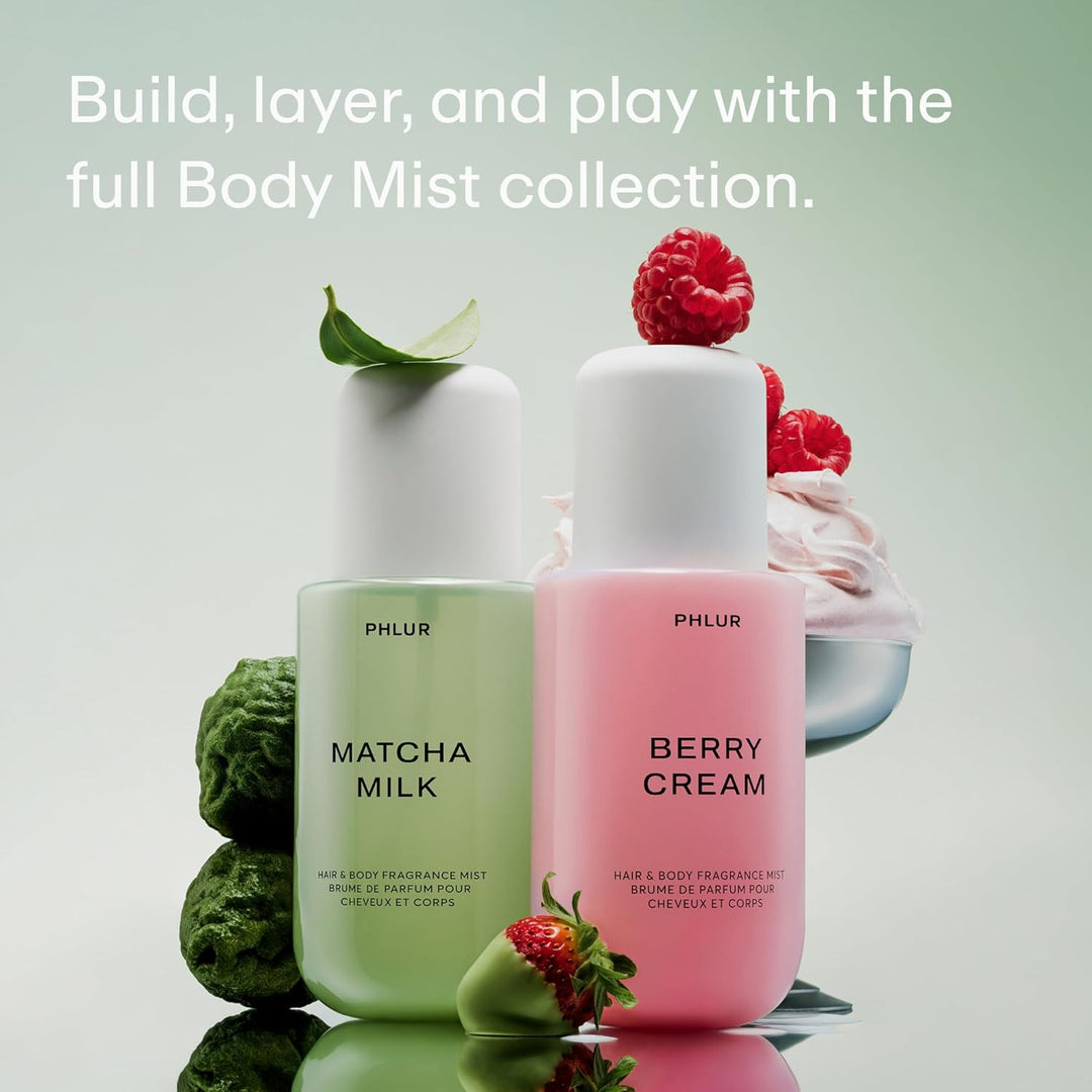 PHLUR Berry Cream Body Mist, 8 onzas líquidas, perfume para el cabe...