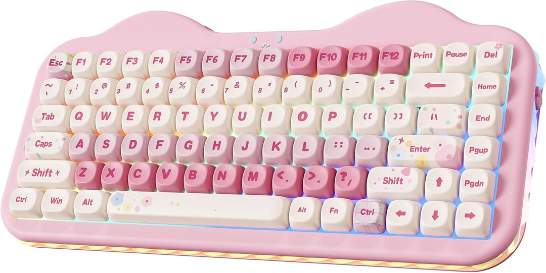 YUNZII Teclado mecánico inalámbrico C75, diseño del 75%, NKRO inter...