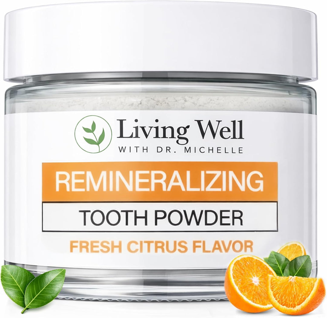 Living Well with Dr. Michelle Polvo de dientes remineralizante de c...