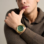Fossil Reloj para hombre, reloj cronógrafo de cuarzo Grant