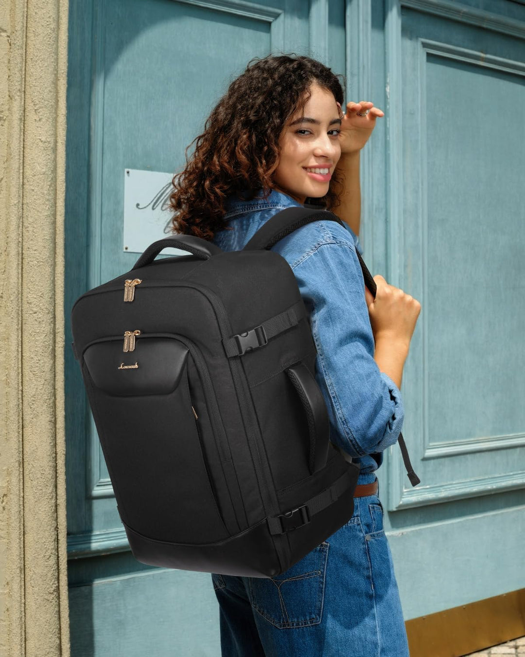 Mochila de viaje LOVEVOOK para mujeres y hombres, mochila grande de...