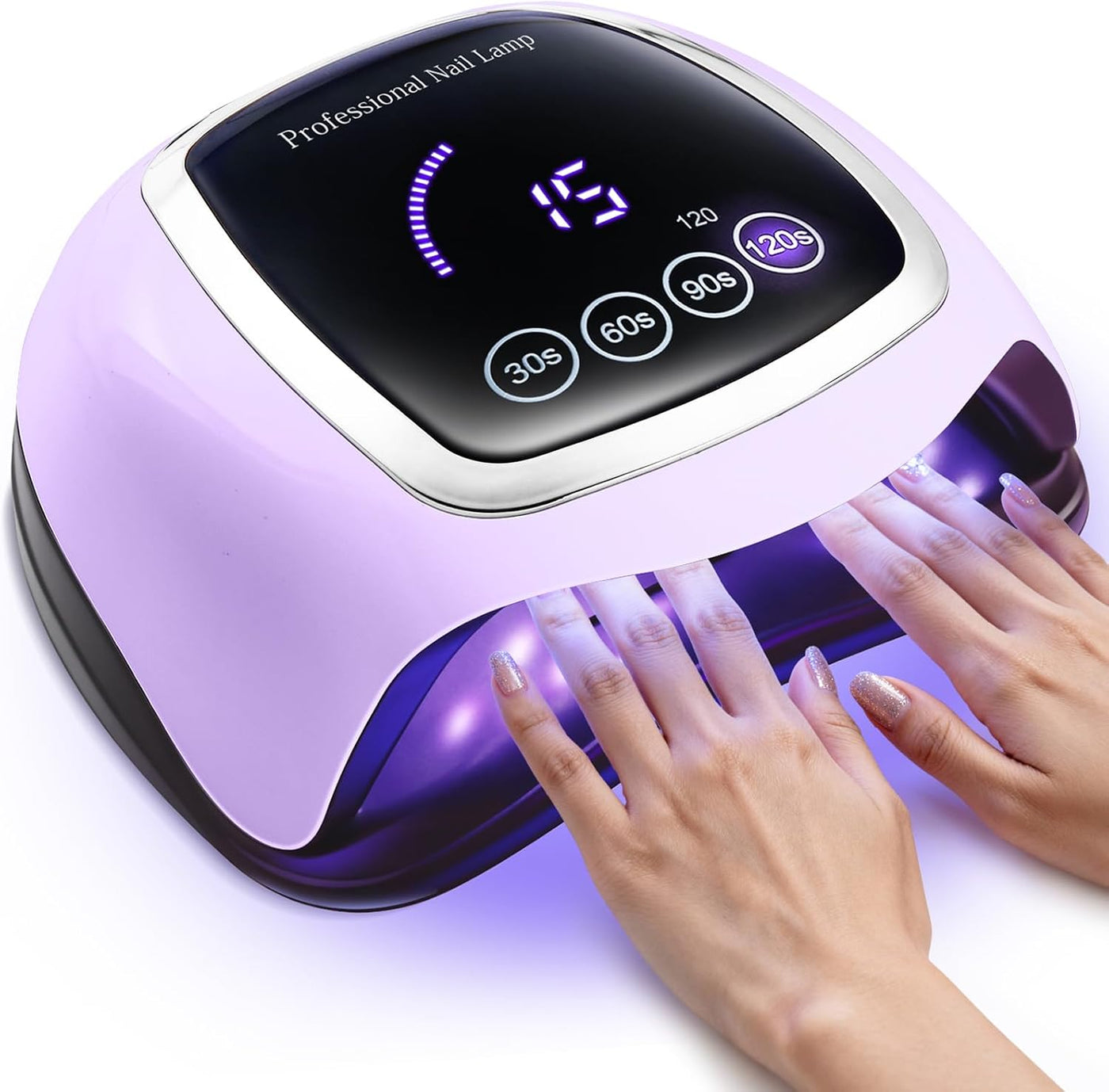 Lámpara de uñas UV, secador de uñas LED de 180 W para esmalte de ge...