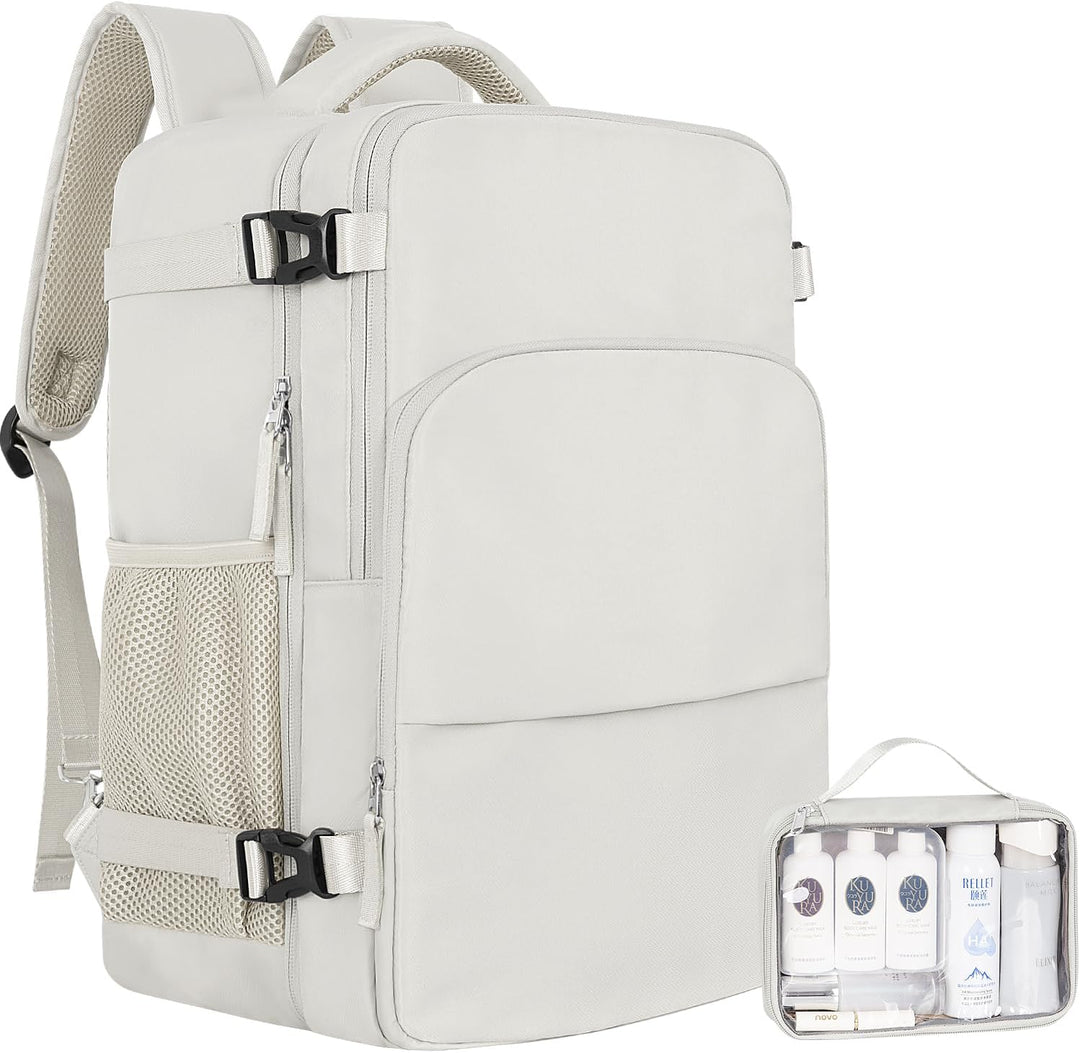 Mochila de Viaje Sinaliy, Beige, Grande, Viajes