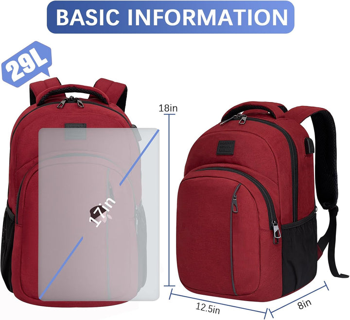 LARIPOP Mochila de viaje para laptop, mochila para laptop de negoci...