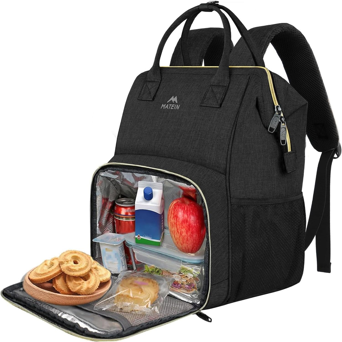 MATEIN - Mochila de almuerzo para mujer, mochila térmica aislada pa...