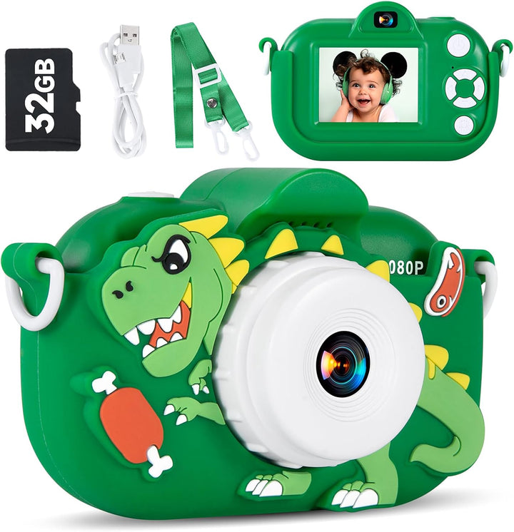 MAVOKIS Cámara digital para niños de 3 a 8 años, cámara 1080P para...