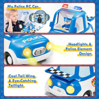 Lehoo Castle Auto a control remoto para niños pequeños, Policía y Camión de Bomberos