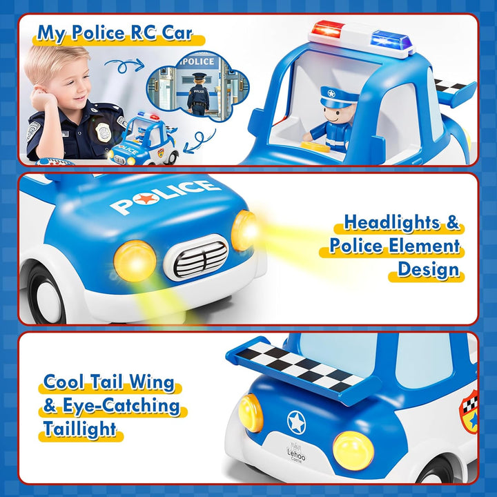 Lehoo Castle Auto a control remoto para niños pequeños, camiones de...