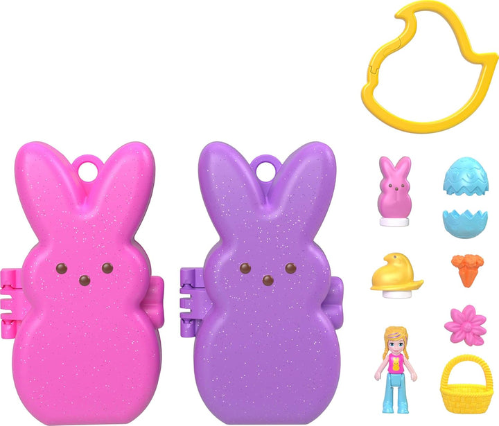 Polly Pocket x Peeps 6 micro muñecas y 2 juegos con 6