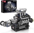 Mould King Supercar V8 - Juego de bloques de construcción de motor que funciona, kit de construcción de modelos de ingeniería MOC para adultos mayores de 14 años