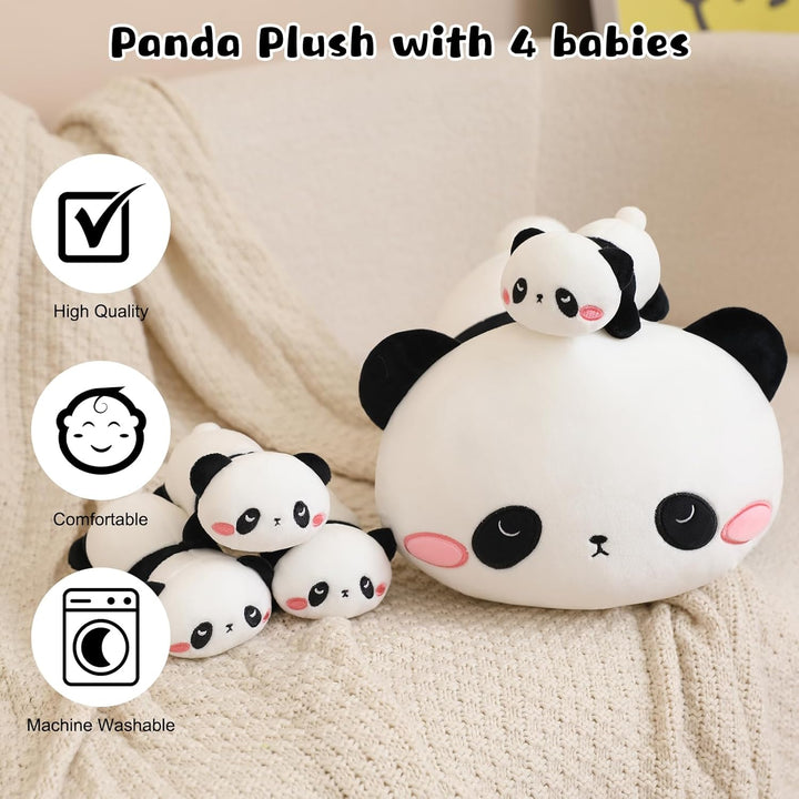 TOYSYM Panda de peluche lindo con almohada de peluche de panda de 4...