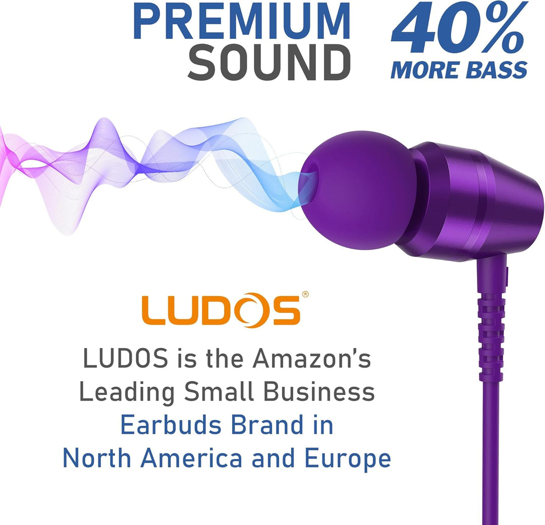 LUDOS OMNITONE Auriculares con cable in-Ear, 5 años de garantía, au...