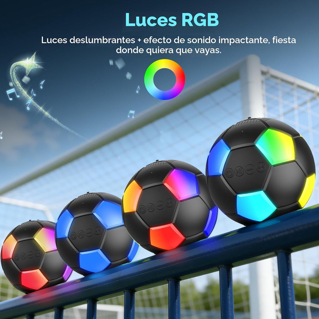 RZLCCL Altavoz en forma de pelota de fútbol, altavoz inalámbrico po...