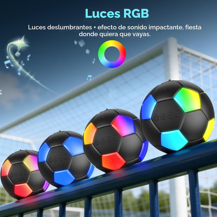 RZLCCL Altavoz en forma de pelota de fútbol, altavoz inalámbrico po...