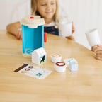 Melissa & Doug Set de cafetera de juguete de madera Brew & Serve