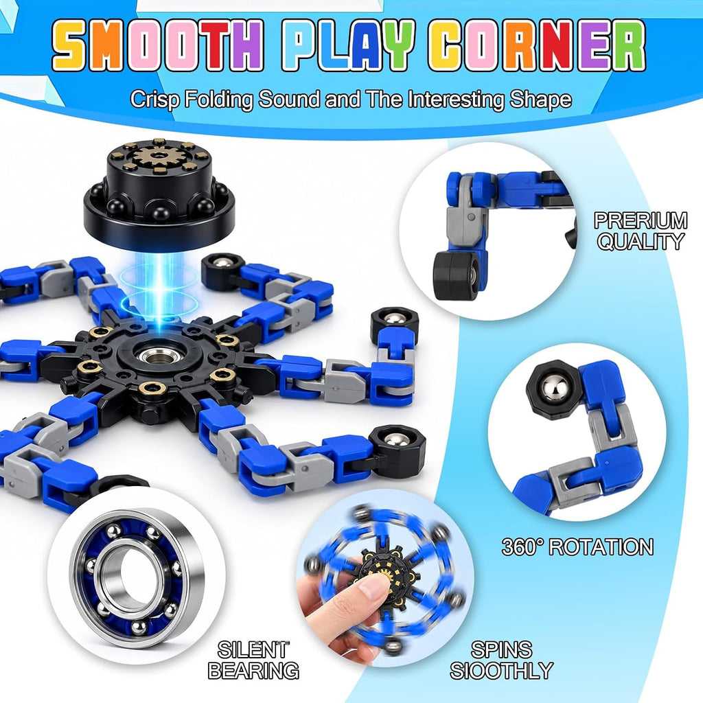 30 piezas transformables Fidget Spinners para niños, diez colores