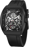 SAPPHERO Relojes de vestir para hombre, relojes de cuarzo analógicos de silicona para hombre
