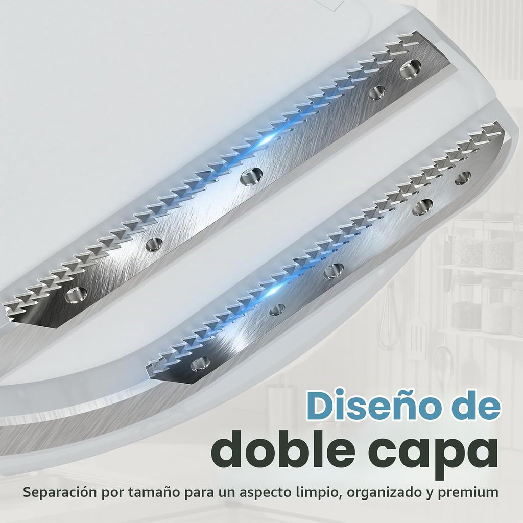 Abrelatas de gabinete montado para manos débiles, personas mayores con artritis, ranuras dobles en forma de U, abrebotellas de agarre para tapa de cualquier tamaño, herramienta de acero inoxidable 304 con una sola mano para asistencia en el hogar, azul