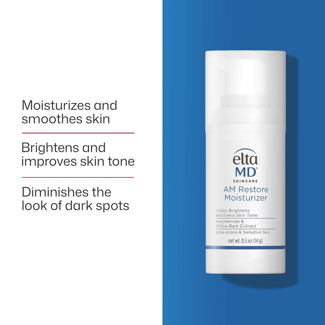 EltaMD Crema Hidratante Facial AM Restore para Mujeres y Hombres, C...