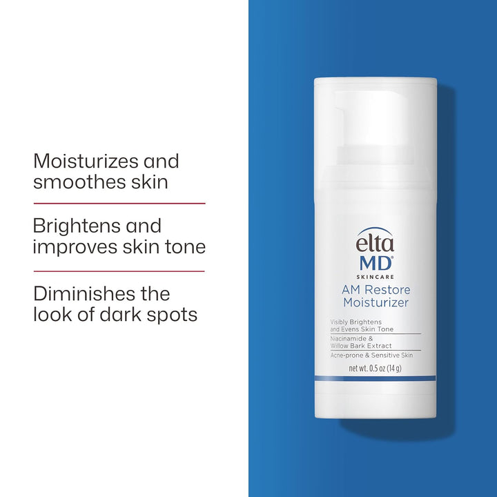 EltaMD Crema Hidratante Facial AM Restore para Mujeres y Hombres, C...