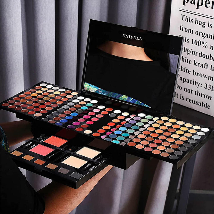 UNIFULL Juego de maquillaje de 190 colores, kit de maquillaje profe...