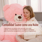 Tezituor 52 Inch Giant Pink Teddy Bear Stuffed Animal