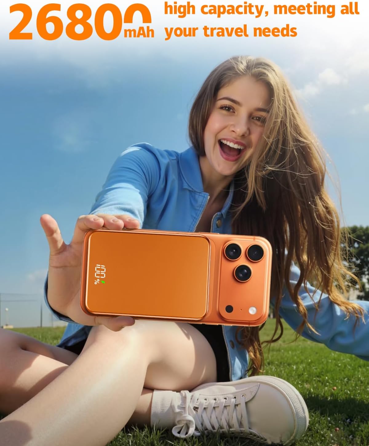 ZIKIHAA Banco de energía magnético de 26800 mAh para cargador portá...