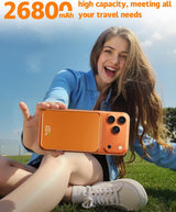 ZIKIHAA Banco de energía magnético de 26800 mAh para cargador portá...