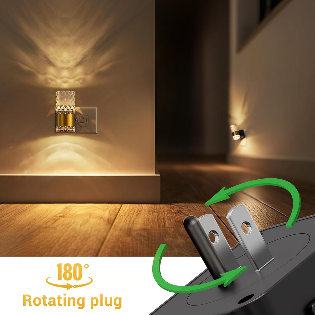 Lámpara L LOHAS LED Luz nocturna, luces nocturnas modernas que se enchufan a la pared