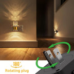 Lámpara L LOHAS LED Luz nocturna, luces nocturnas modernas que se enchufan a la pared