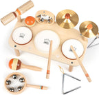 Vanplay Kids Drum Set, Montessori Toys para 2 3 Year Old Boy Girl Gifts