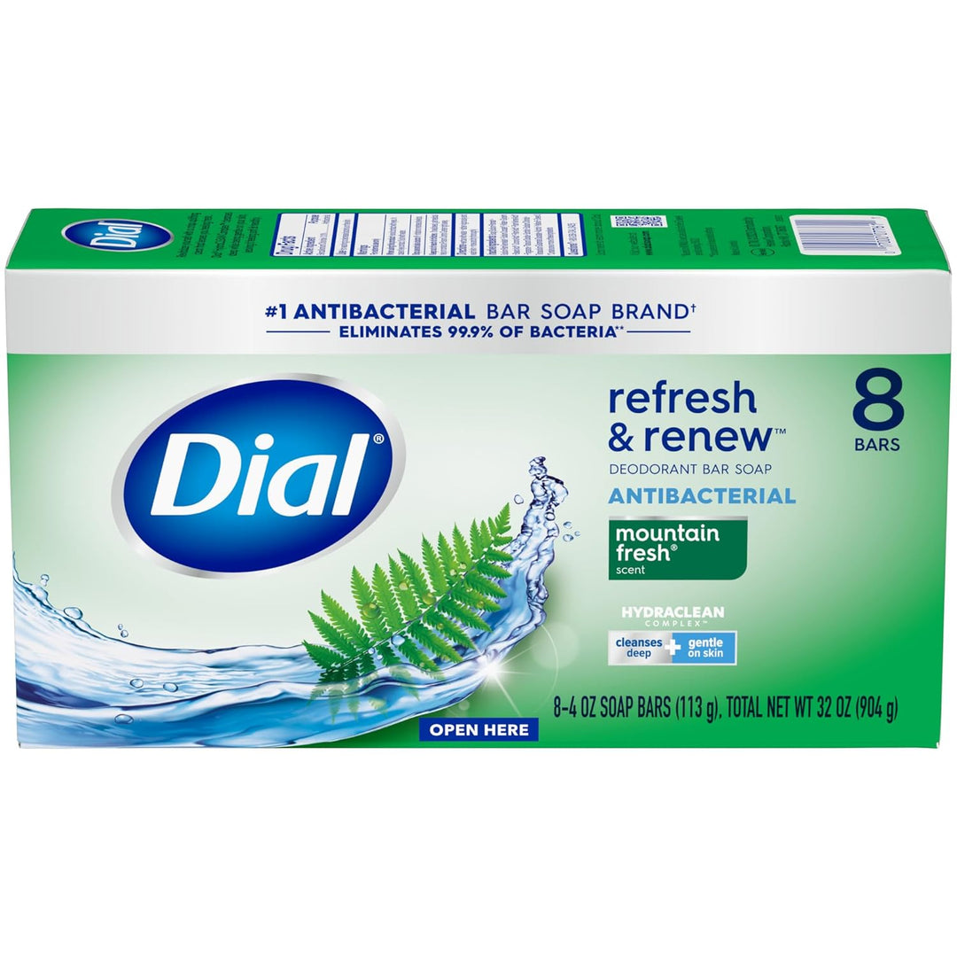 Dial Jabón Antibacteriano en Barra, Refrescar y Renovar, Fresco de...