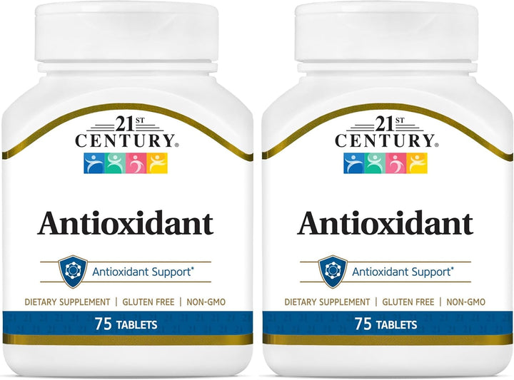 21st Century Ace - Tabletas antioxidantes, 75 unidades (paquete de 2)