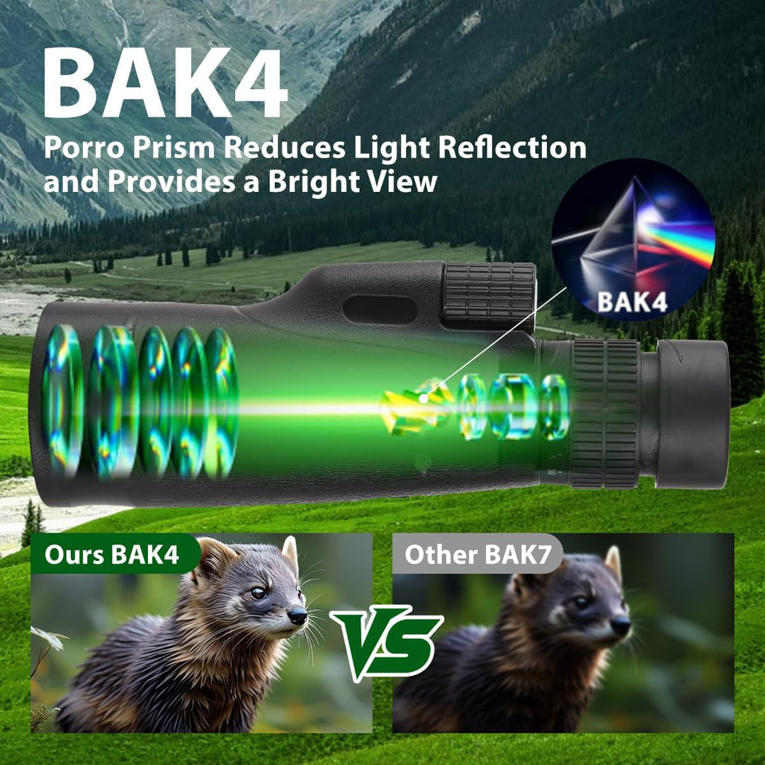 Telescopio monocular de 80 x 100 monoculares de alta