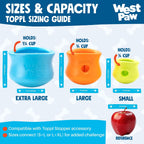 Dispensador interactivo de golosinas para perros West Paw, con diseño Toppl de Zogoflex®, L
