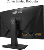ASUS TUF Gaming 24\u201D (23.6 pulgadas visibles) Monitor curvo (VG...