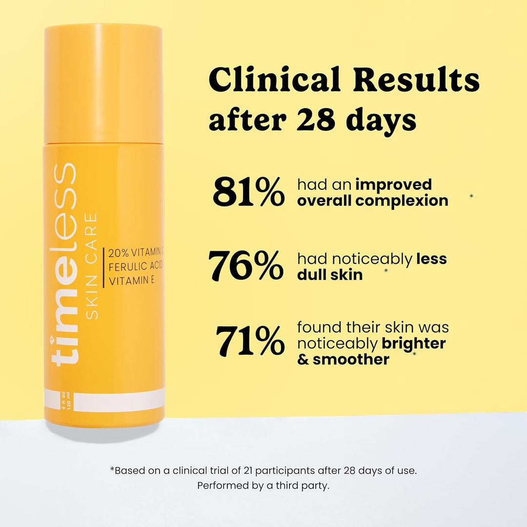 Timeless Skin Care Suero de vitamina C con vitamina E y ácido ferúl...