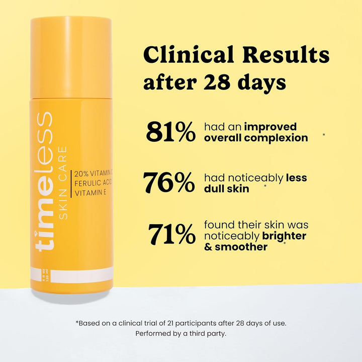 Timeless Skin Care Suero de vitamina C con vitamina E y ácido ferúl...